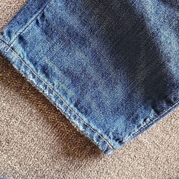 Polo Ralph Lauren Adult Womens 31 Jeans Astor Slim Boyfriend Distressed Patched - Picture 10 of 16